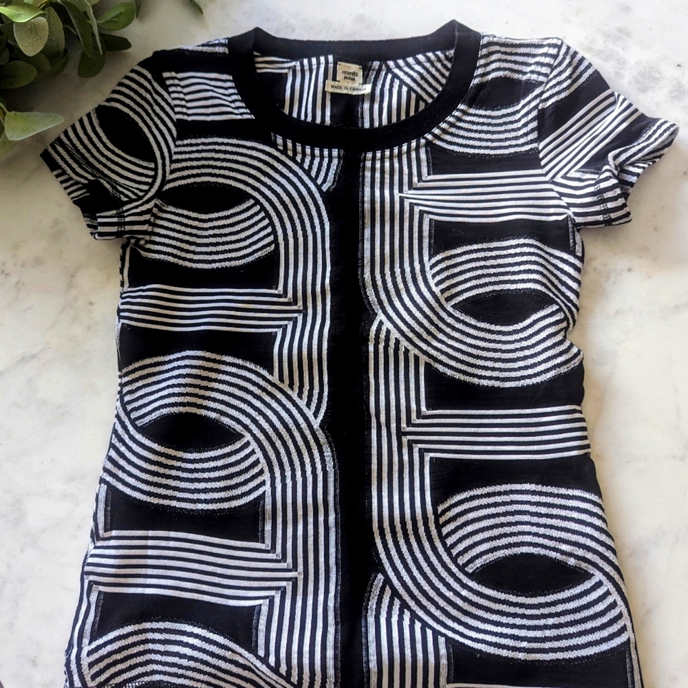 Hermes "Circuit 24 Maxi" Jacquard Micro T-Shirt